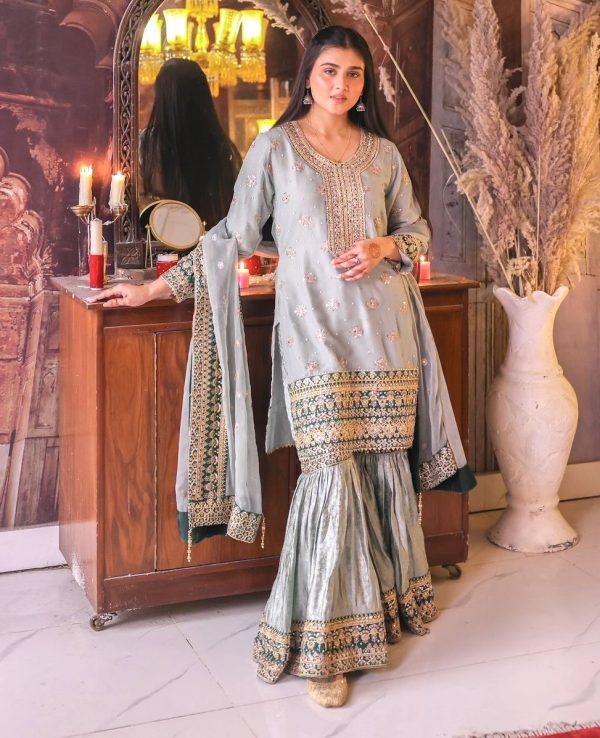 JENNY DESIGNER JD 602 FANCY KURTI WITH SHARARA