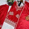 JENNY DESIGNER JD 604 A FANCY KURTI WITH FLAIRED PLAZZO