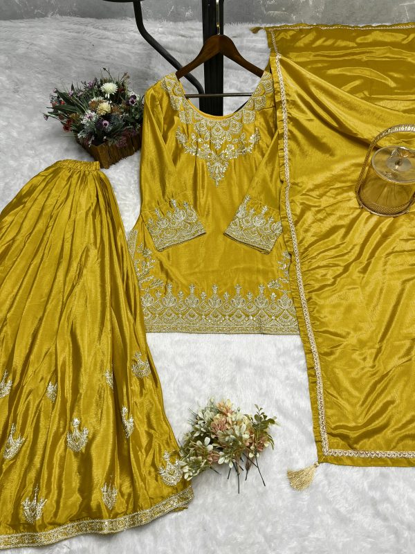 JENNY DESIGNER JD 604 B FANCY KURTI WITH FLAIRED PLAZZO