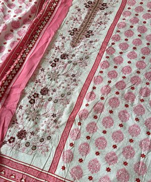 JIHAN 3548 RMBROIDERED COTTON SUITS WHOLESALE