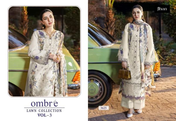 JIHAN 3624 3625 3626 OMBR'E VOL 3 LAWN COLLECTION