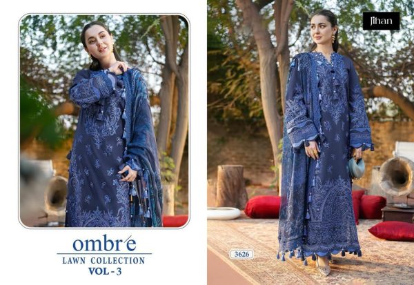 JIHAN 3624 3625 3626 OMBR'E VOL 3 LAWN COLLECTION