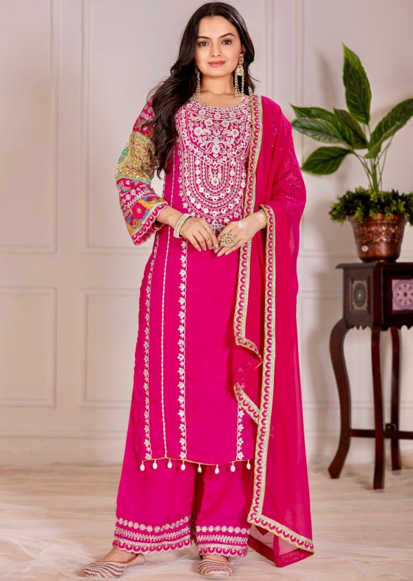 KARMA FASHION KF 1672 B DESIGNER PLAZZO SUITS