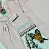 KARMA FASHION KF 1682 NATURAL CREAP PLAZZO SUITS