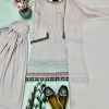 KARMA FASHION KF 1682 NATURAL CREAP PLAZZO SUITS