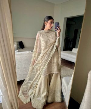 KARMA FASHION KF 1685 DESIGNER SHARARA SUITS WHOLESALE