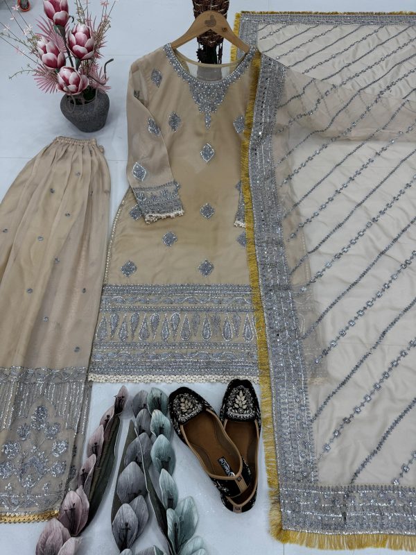 KARMA FASHION KF 1685 DESIGNER SHARARA SUITS WHOLESALE