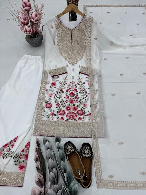 KARMA FASHION KF 1686 A DESIGNER PLAZZO SUITS