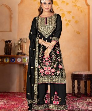 KARMA FASHION KF 1686 B DESIGNER PLAZZO SUITS