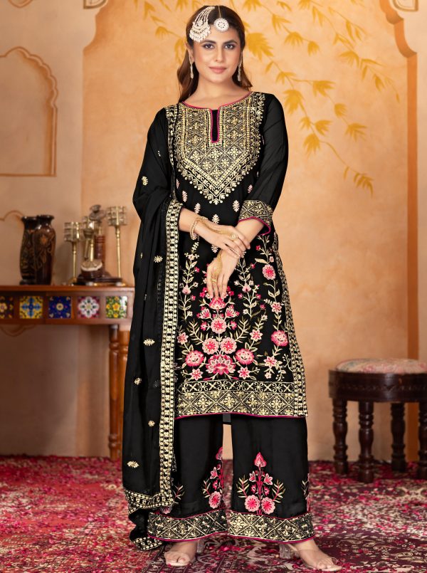 KARMA FASHION KF 1686 B DESIGNER PLAZZO SUITS