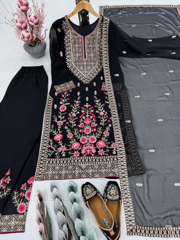 KARMA FASHION KF 1686 B DESIGNER PLAZZO SUITS