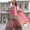 KARMA FASHION ST 209 DESIGNER PRINTED PLAZZO SUITS