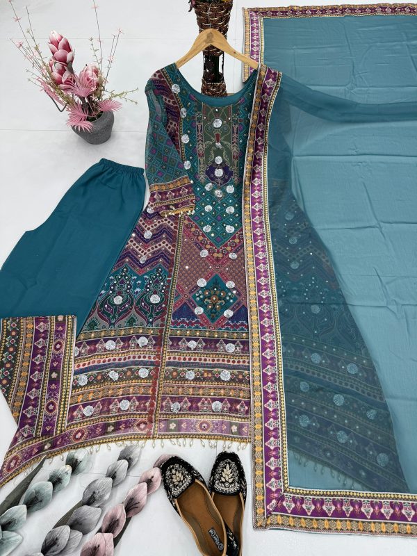 KARMA FASHION ST 211 A DESIGNER SALWAR SUITS WHOLESALE