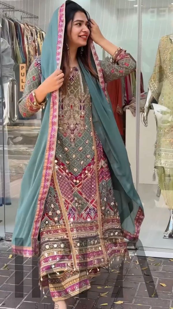 KARMA FASHION ST 211 A DESIGNER SALWAR SUITS WHOLESALE