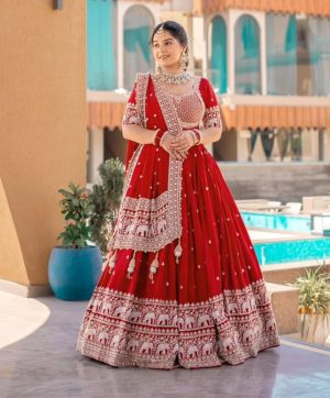 KAVYA FAB KF 3155 DESIGNER GEORGETTE LEHENGA CHOLI