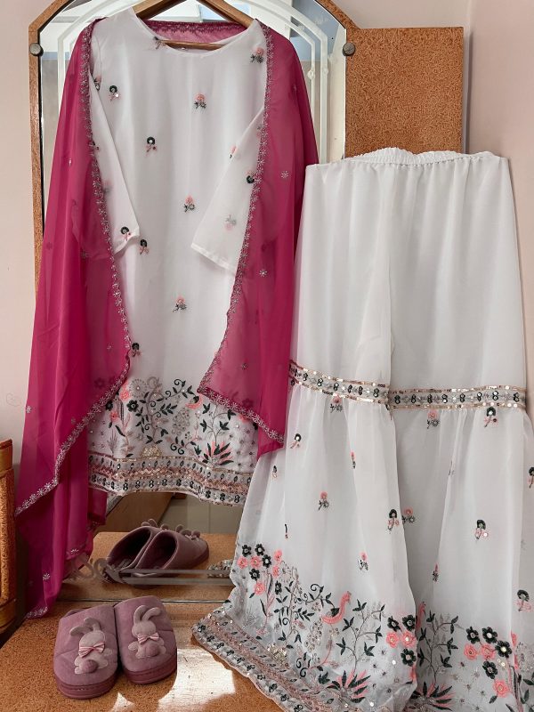 KAVYA FAB KF 3158 DESIGNER GEORGETTE SHARARA SUITS