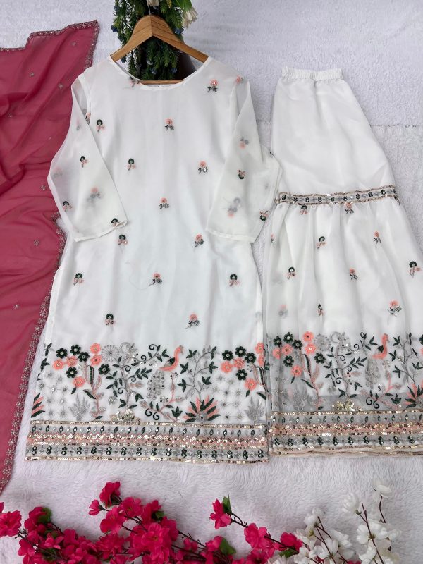 KAVYA FAB KF 3158 DESIGNER GEORGETTE SHARARA SUITS
