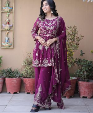 KAVYA FAB KF 3159 DESIGNER PLAZZO SUITS WHOLESALE