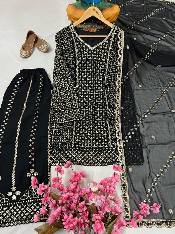 LC 1361 C DESIGNER KURTI PLAZZO SUITS WHOLESALE