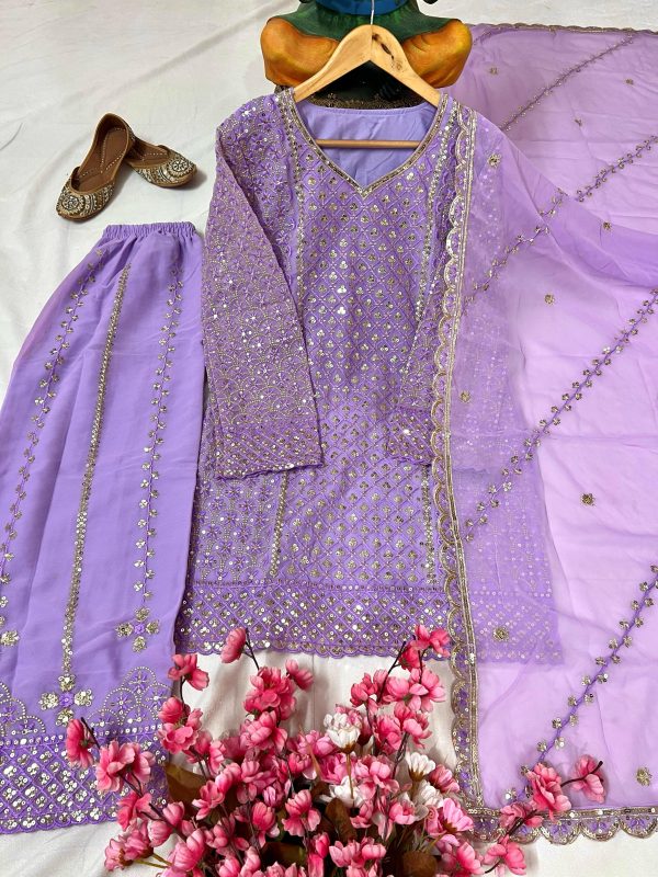 LC 1361 D DESIGNER KURTI PLAZZO SUITS WHOLESALE
