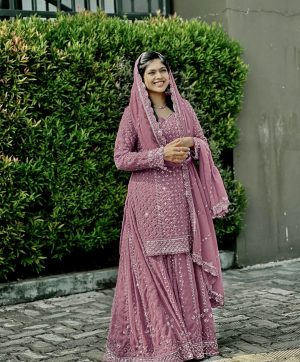 LC 1361 E DESIGNER KURTI PLAZZO SUITS WHOLESALE