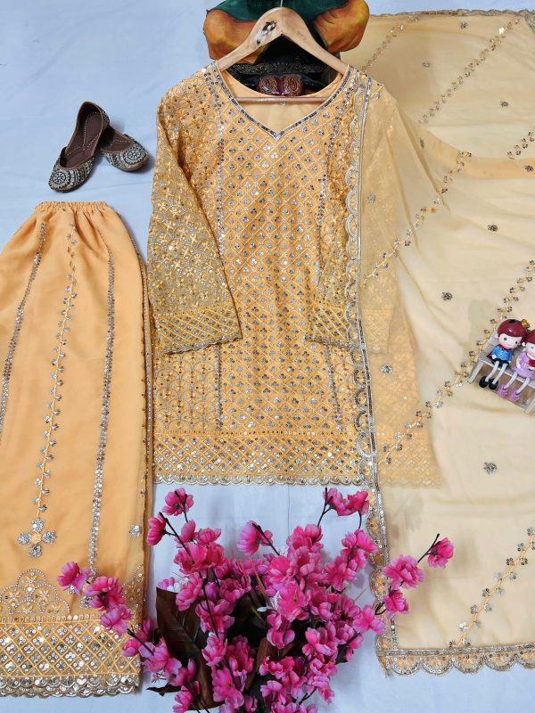 LC 1361 F DESIGNER KURTI PLAZZO SUITS WHOLESALE