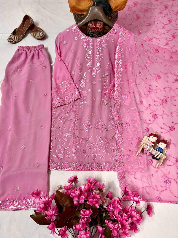 LC 1365 DESIGNER GEORGETTE PLAZZO SUITS