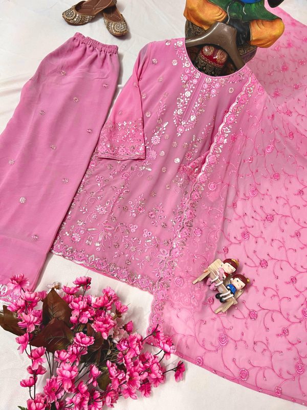 LC 1365 DESIGNER GEORGETTE PLAZZO SUITS