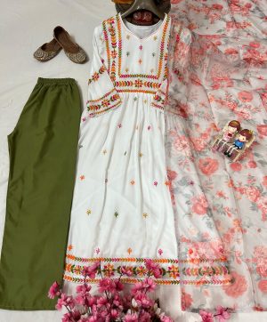 LC 1367 DESIGNER FLAIRED KURTI WHOLESALE