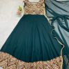 LG 1938 DESIGNER EMBROIDERED GEORGETTE GOWN