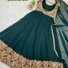 LG 1938 DESIGNER EMBROIDERED GEORGETTE GOWN