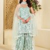 LG 1945 B TRENDING HULTER NECK KURTA AND PLAZZO SET