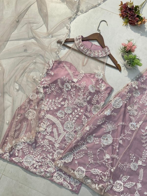 LG 1945 TRENDING HULTER NECK KURTA AND PLAZZO SET