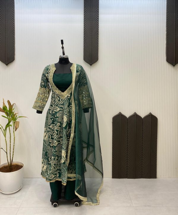 LG 1952 B TRENDY FOUR PIECE INDO WESTERN SUITS