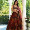 LG 636 DESIGNER PRINTED TEBI ORGANZA LEHENGA