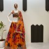 LG 636 DESIGNER PRINTED TEBI ORGANZA LEHENGA