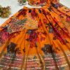 LG 636 DESIGNER PRINTED TEBI ORGANZA LEHENGA