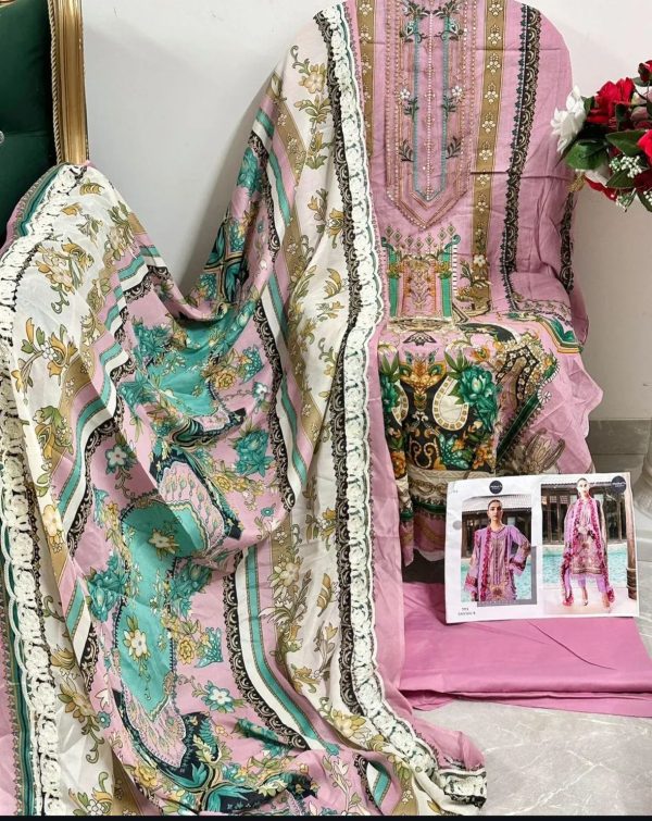 MEHBOOB TEX 1424 B COTTON EMBROIDERED PAKISTANI SUITS