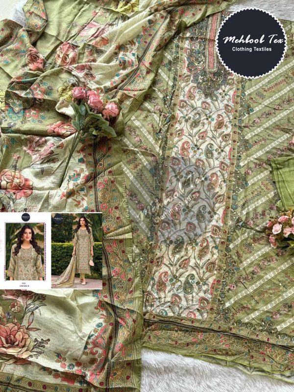 MEHBOOB TEX 1652 B VISCOSE MUSLIN SALWAR SUITS