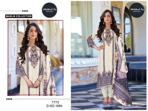MEHBOOB TEX 1664 VISCOSE MUSLIN SALWAR SUITS