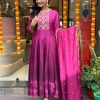 MURTI TRENDS PINK VIOLATE ANARKALI KURTI WHOLESALE