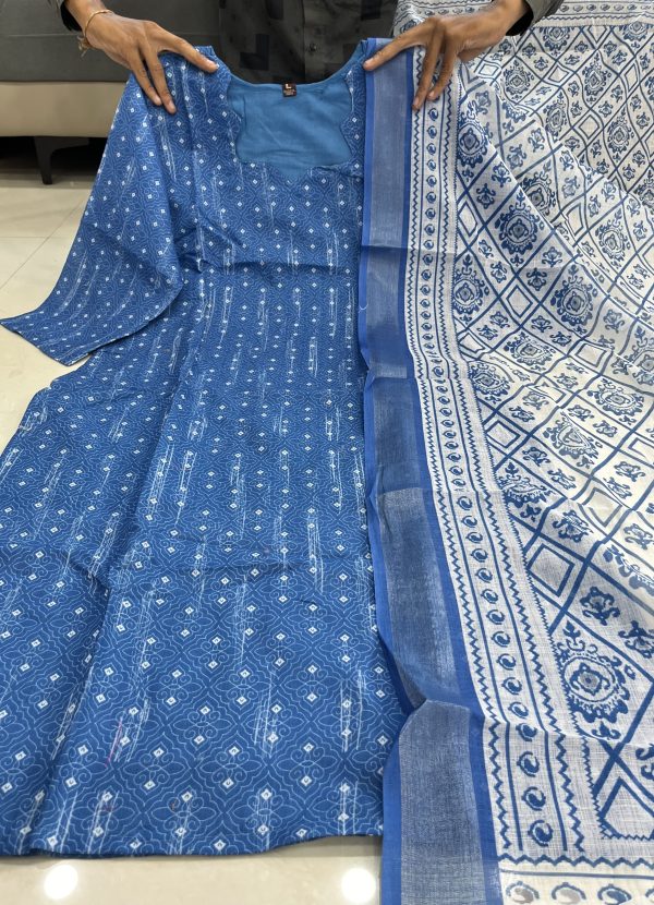 MURTI TRENDZ BLUE TANNA BANNA COTTON KURTI WHOLESALE