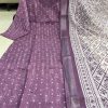 MURTI TRENDZ PURPLE TANNA BANNA COTTON KURTI