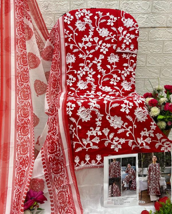 NEW DESIGNS 5184 A B C D RAYON PAKISTANI SUITS