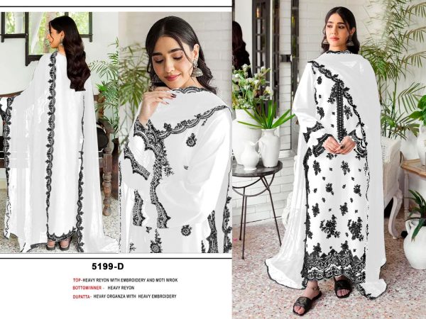 NEW LOUCHING 5199 A B C D RAYON PAKISTANI SUITS