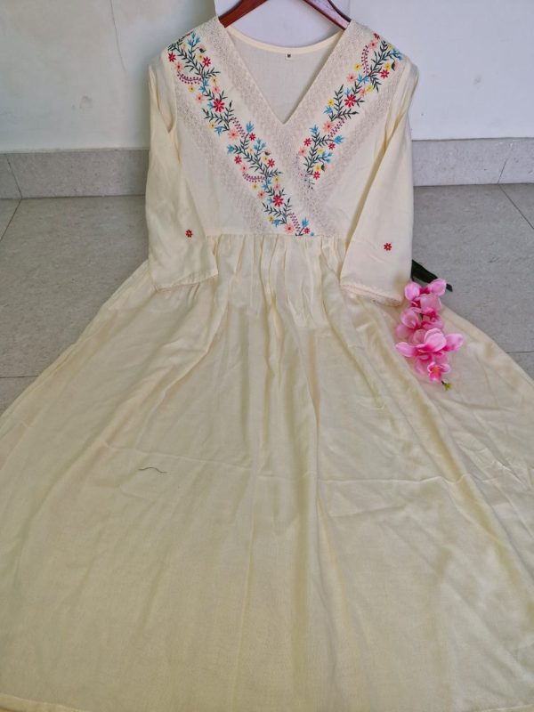 READYMADE RAYON FLORAL KURTI WHOLESALE