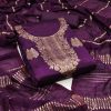 RN SILK MILL DYEABLE BANARSHI SUITS MATERIALS