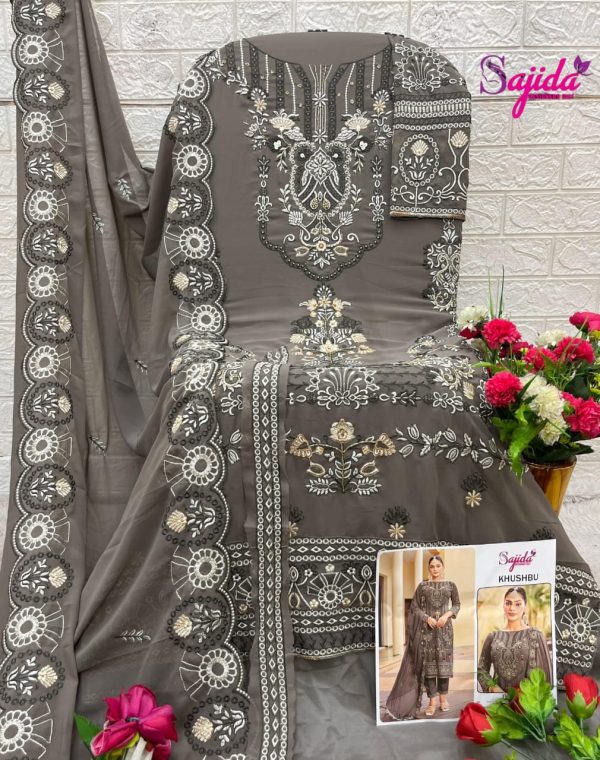 SAJIDA DESIGNERS 1030 KHUSHBU GEORGETTE SUITS