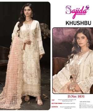 SAJIDA DESIGNERS 1031 KHUSHBU PAKISTANI SUITS