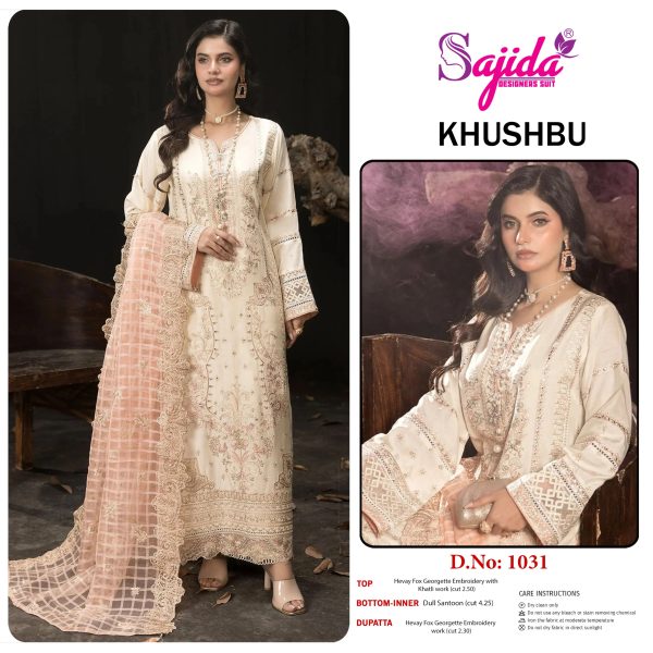 SAJIDA DESIGNERS 1031 KHUSHBU PAKISTANI SUITS